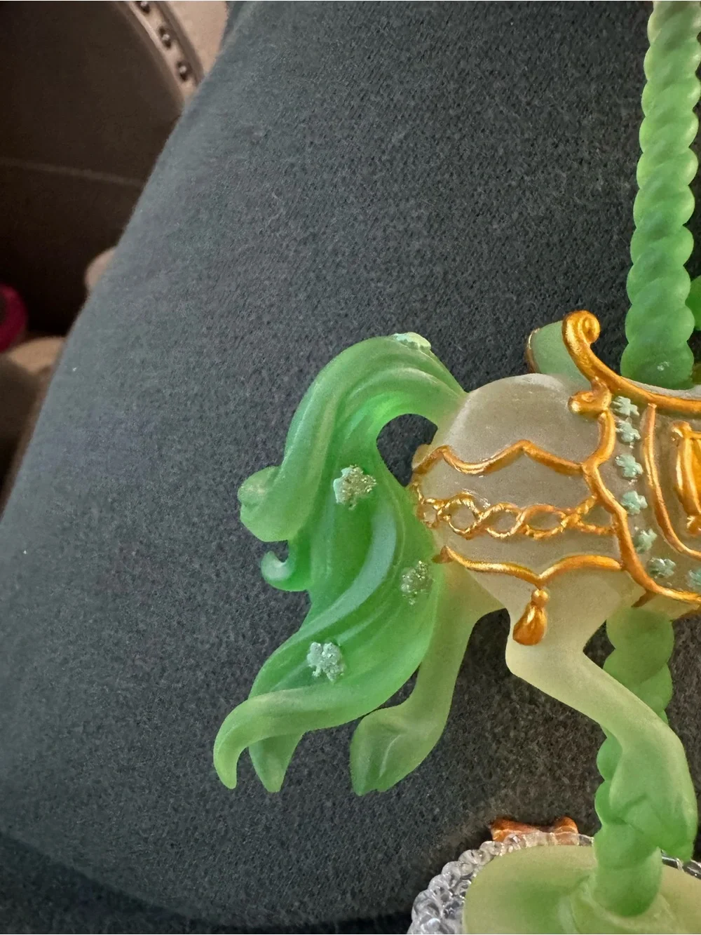 Rare-Irish luck of the Irish Unicorn Carousel Collection by Hamilton Collection